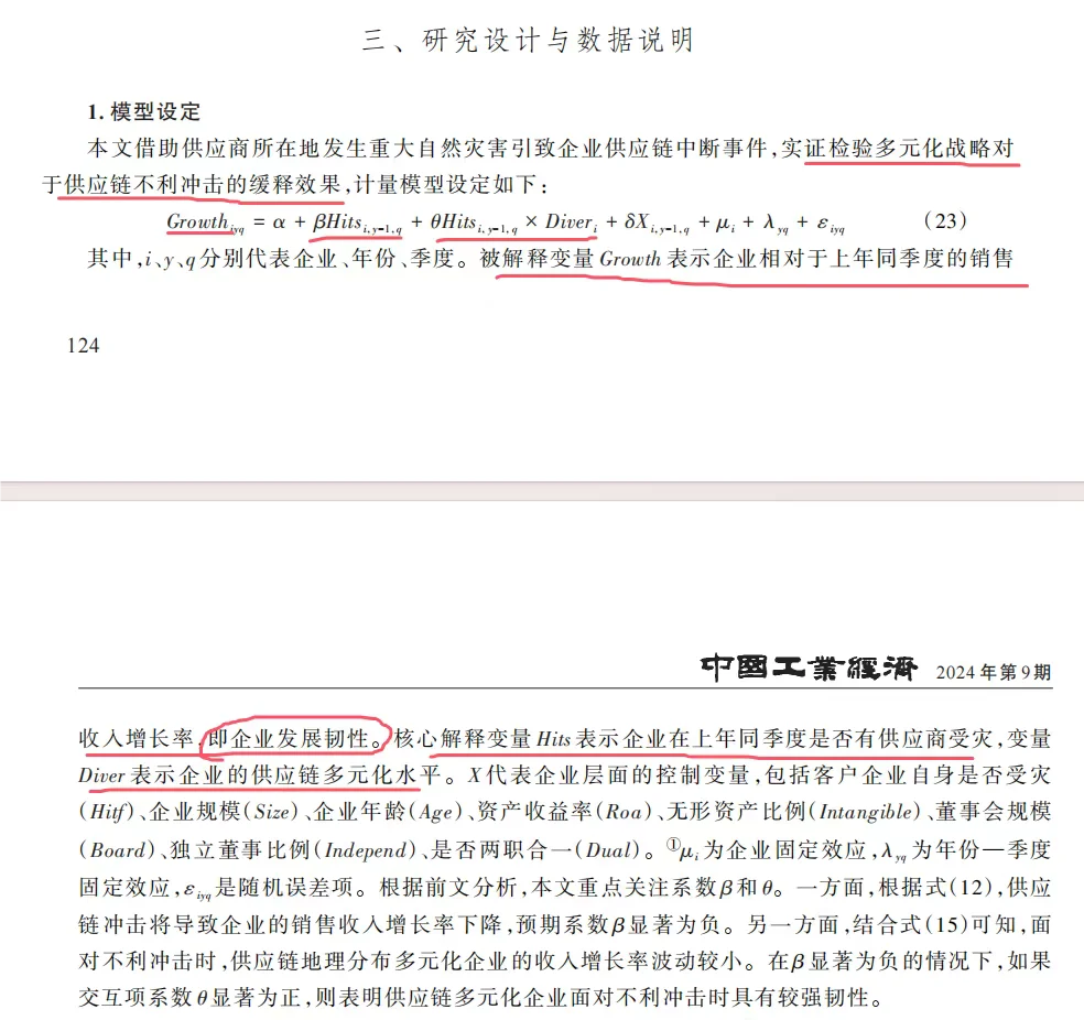 供应链冲击➕供应链上下游，热点和研究前沿