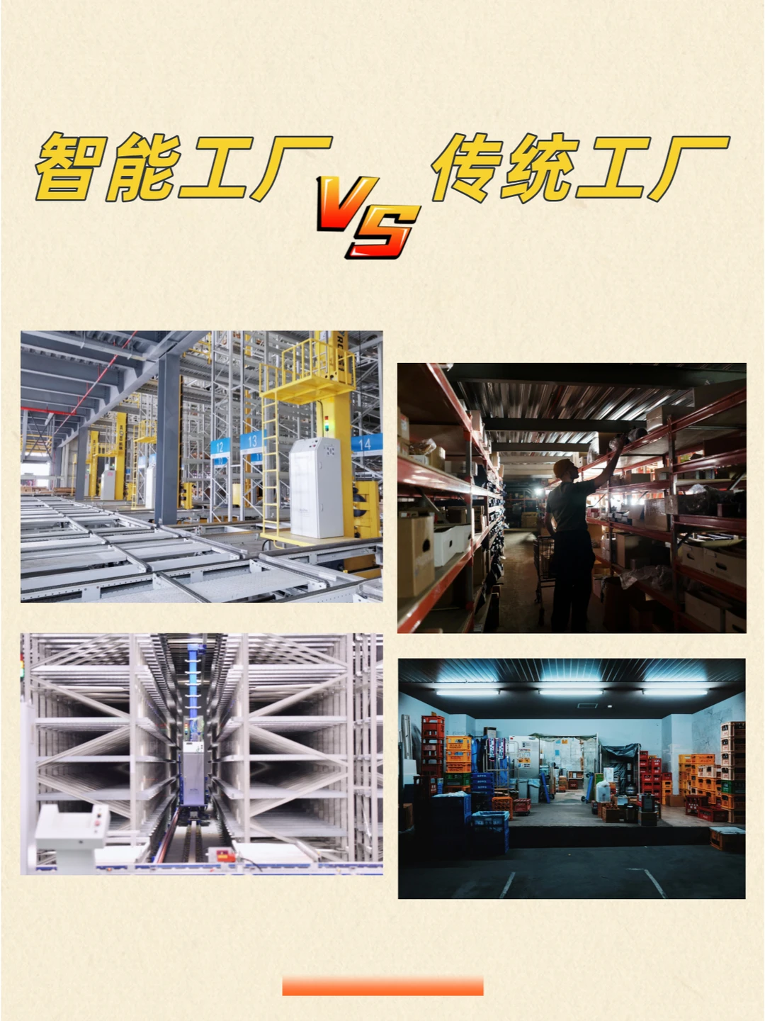 智能工厂VS传统工厂，传统工厂OUT！