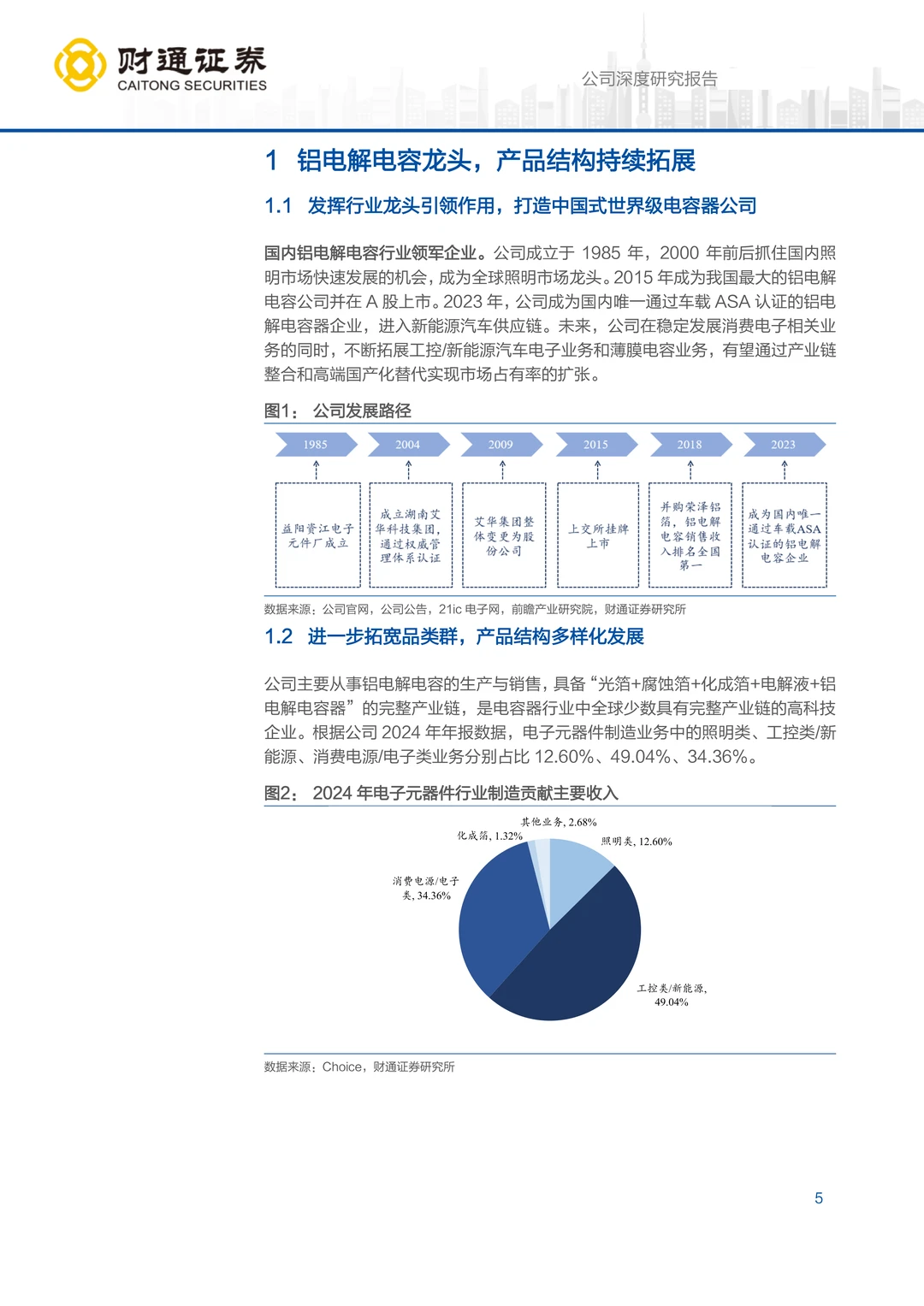 艾华集团研究报告：铝电解电容龙头利润拐点
