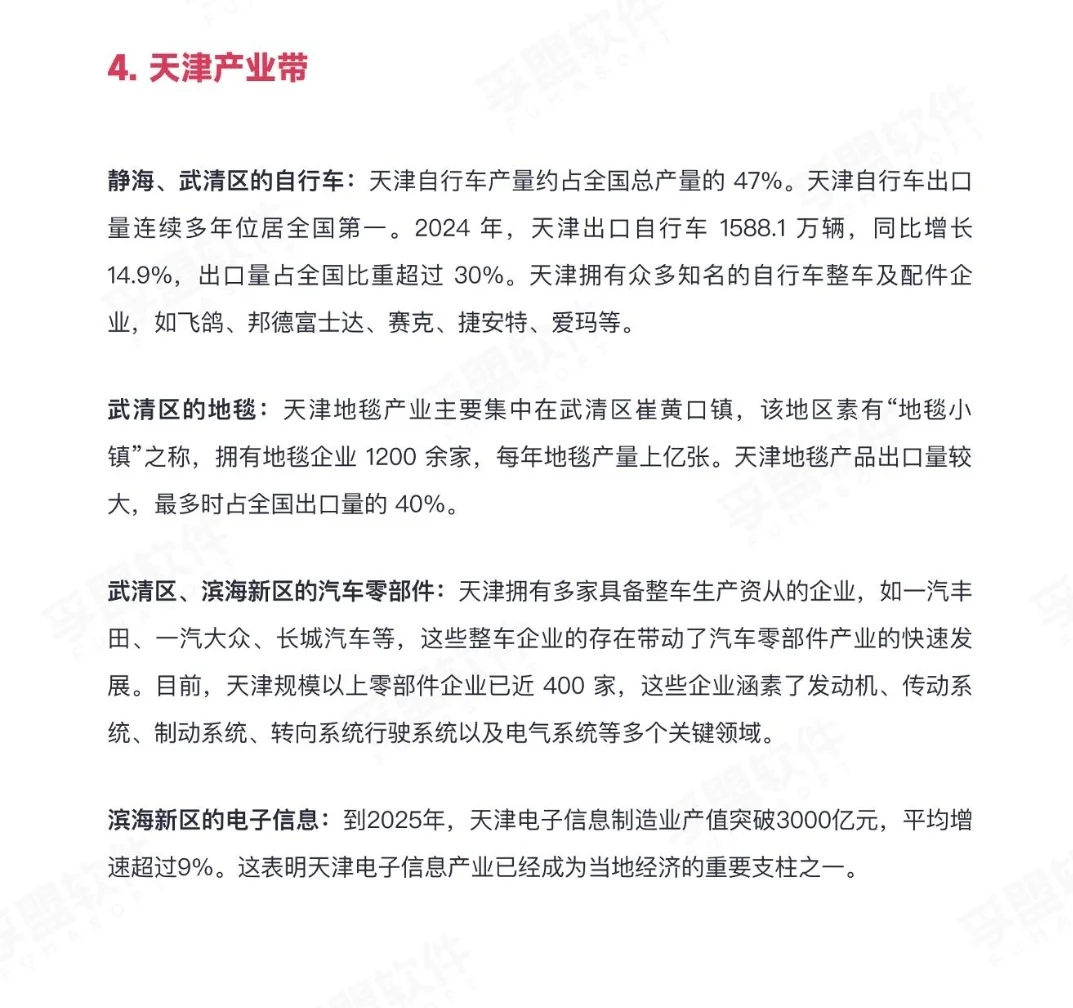 中国外贸产业带分布-其他地区的产业带