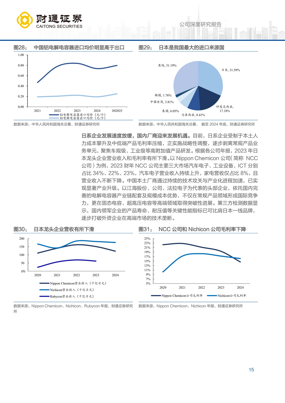 艾华集团研究报告：铝电解电容龙头利润拐点