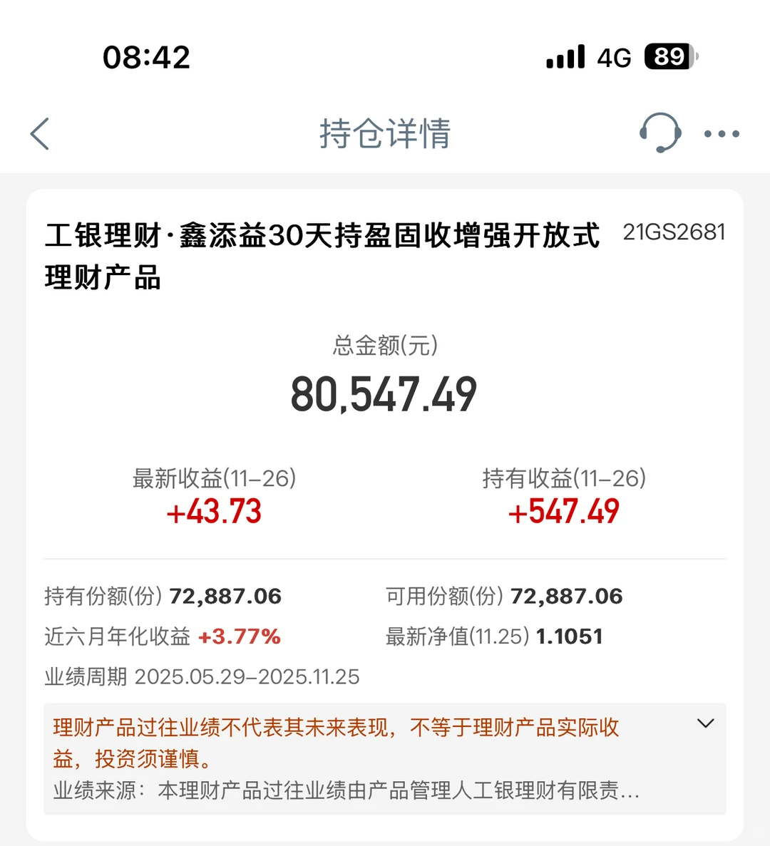 ?11.27工商银行理财收益更新!红势上升??