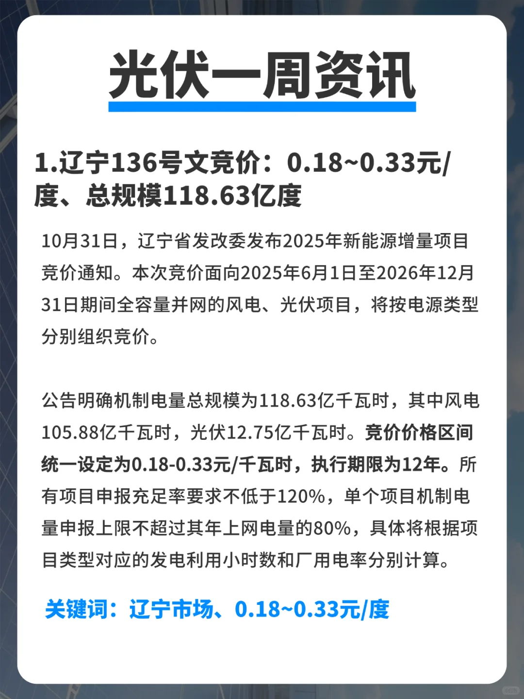 【10.27-11.02】光伏周资讯