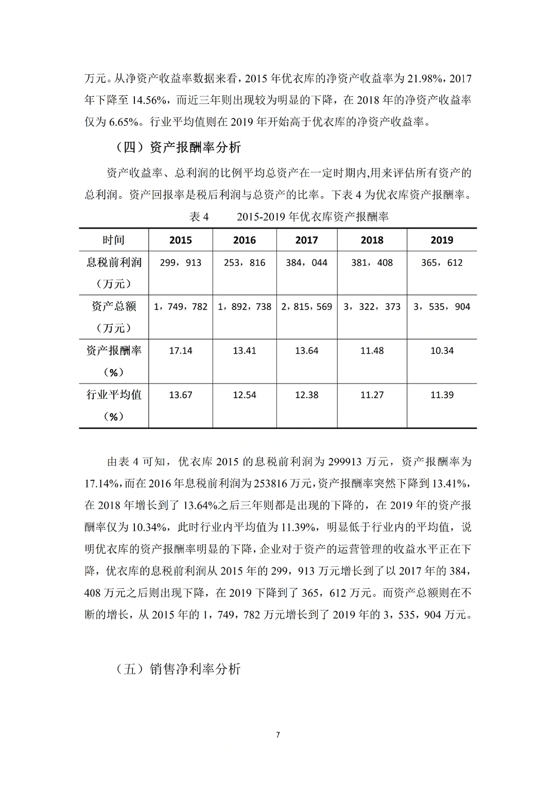 盈利能力分析写到这个程度就可以了
