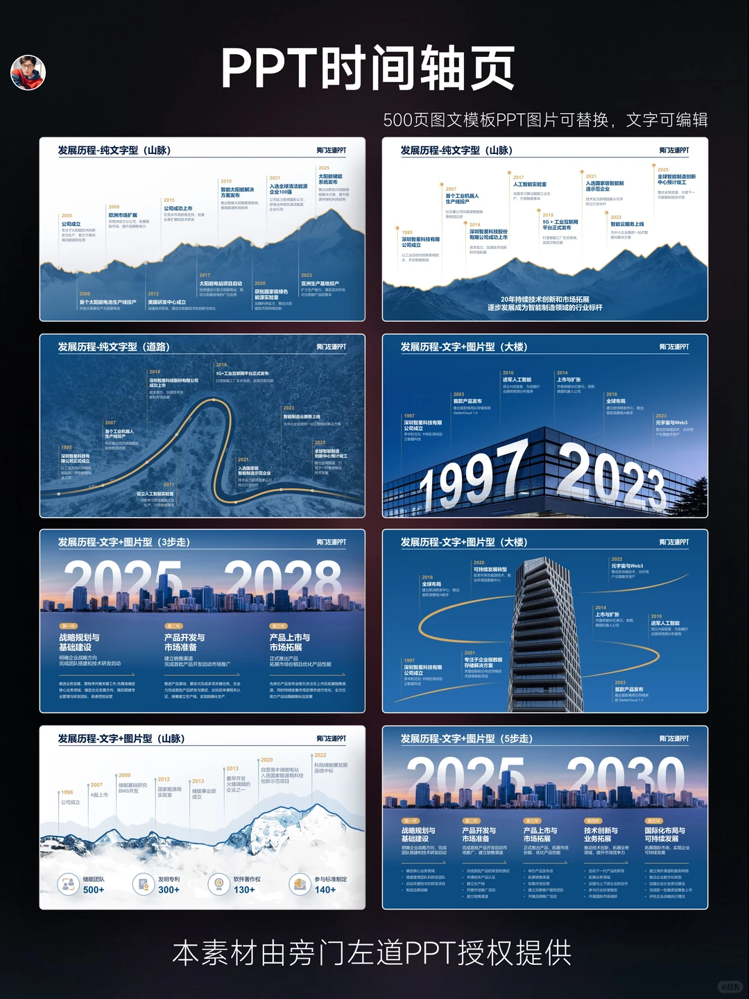 ?PPT 时间轴模板直接封神！