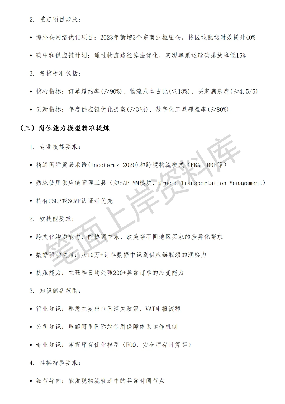 阿里国际站供应链主管