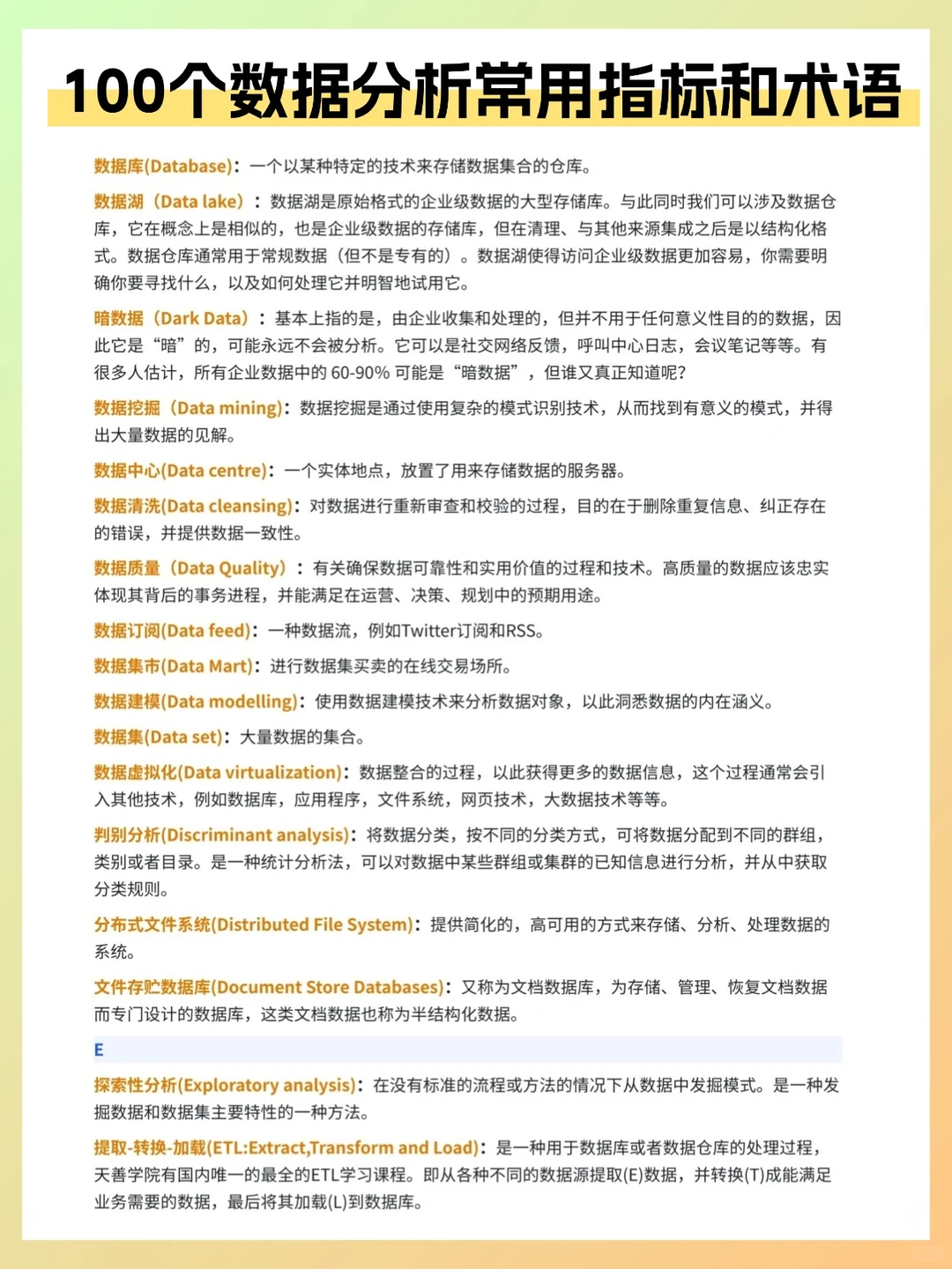 这些数据分析行业“黑话”你都懂了吗？