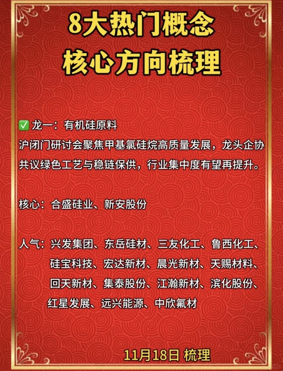 11月19日各概念股梳理