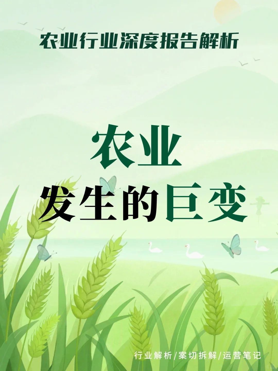 农业发生的巨变