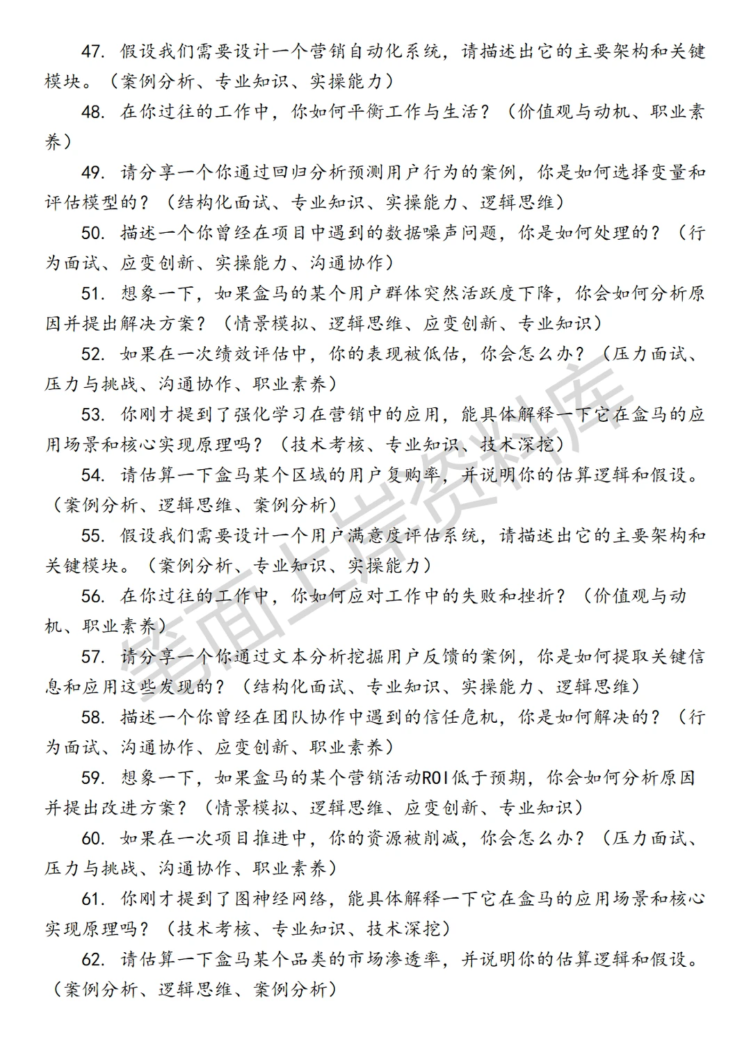 盒马营销算法