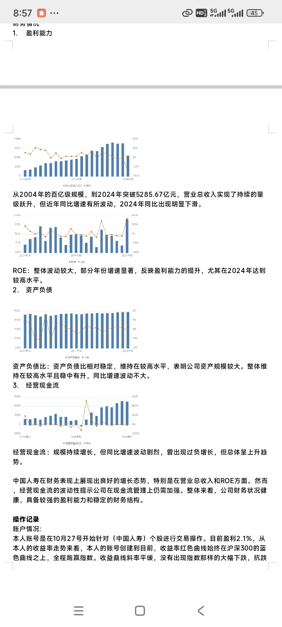 股票模拟交易分析