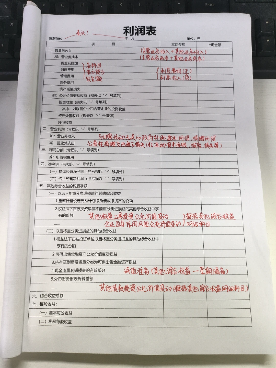 熬了两夜，终于把三大报表搞定了！