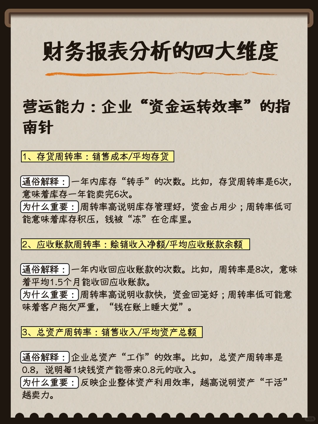 财务报表分析四大维度