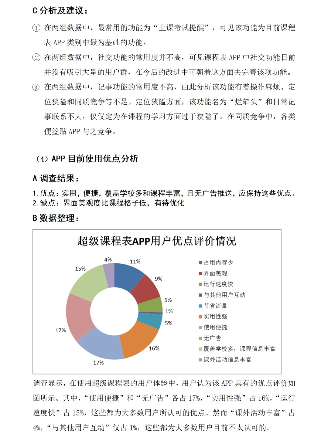 超级课程表APP市场调研报告成品1.2万字