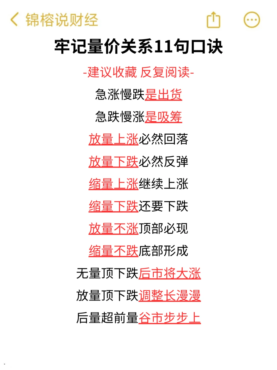 ?量价关系口诀大公开！投资必藏秘籍✨