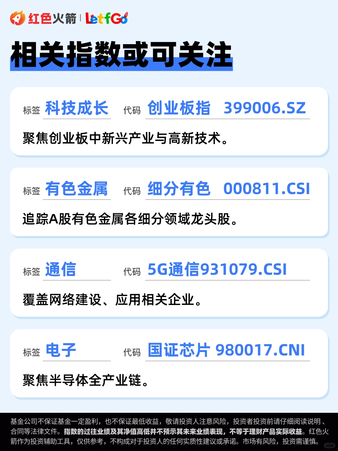 红色火箭三季度总结!哪些指数或可关注?