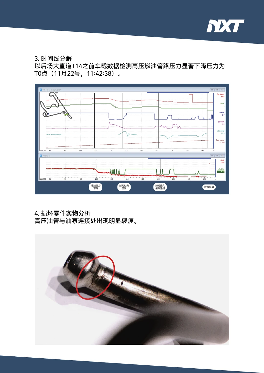 上赛测试自燃事故调查初步报告