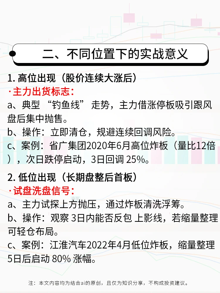 涨停途中开板，俗称