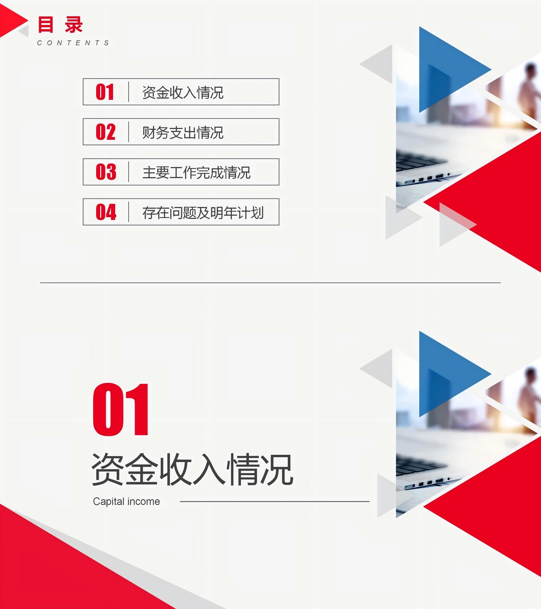财务部年终总结PPT模板