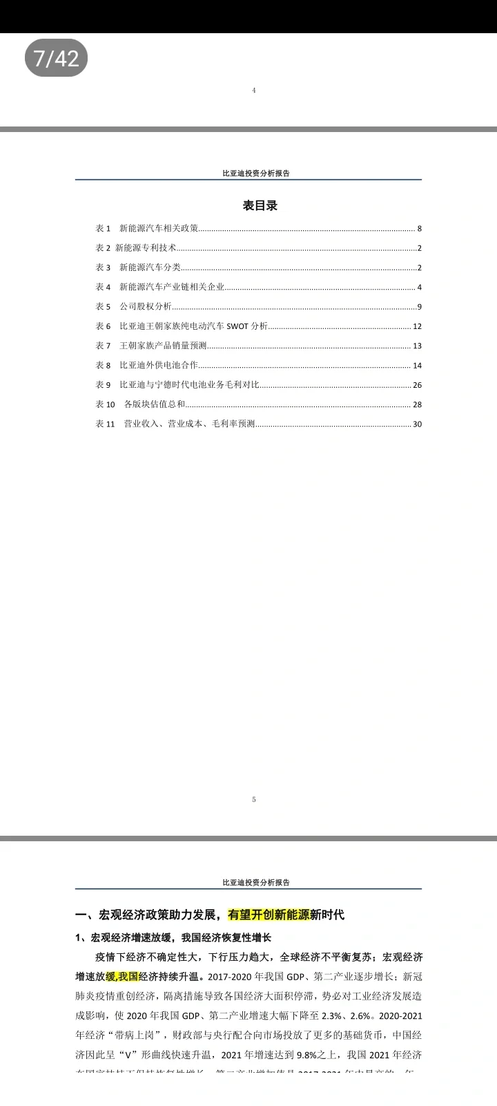 比亚迪分析报告