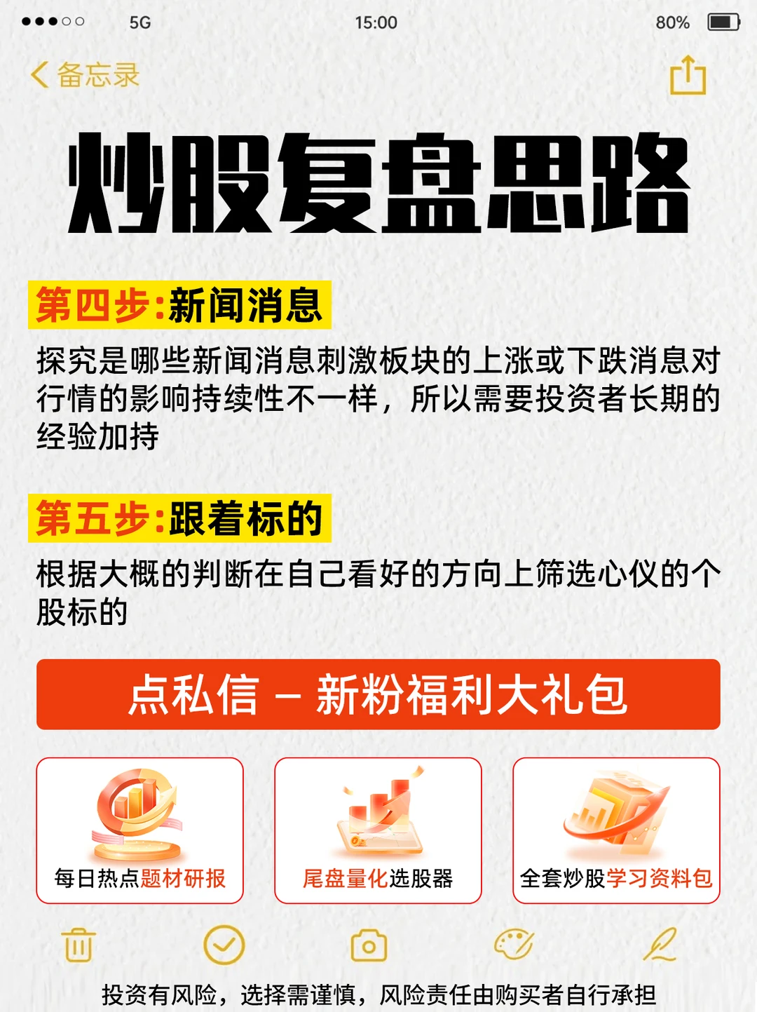 这套 5 步复盘法，让收盘不再瞎忙活！