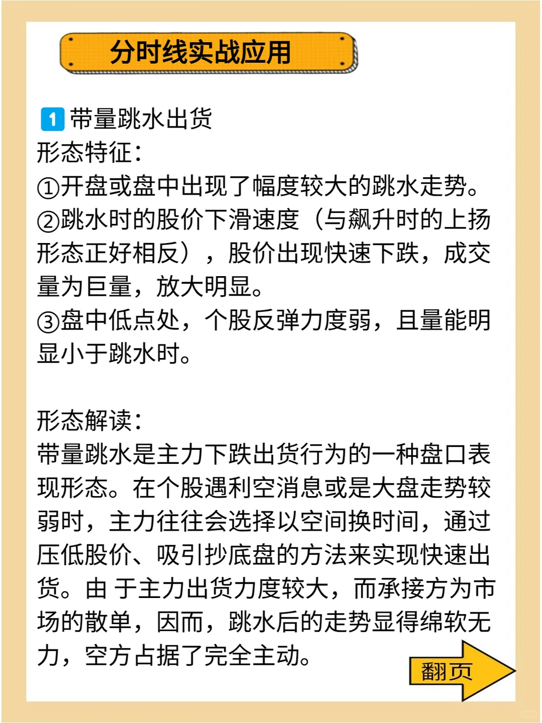 分时线实战应用——主力出货