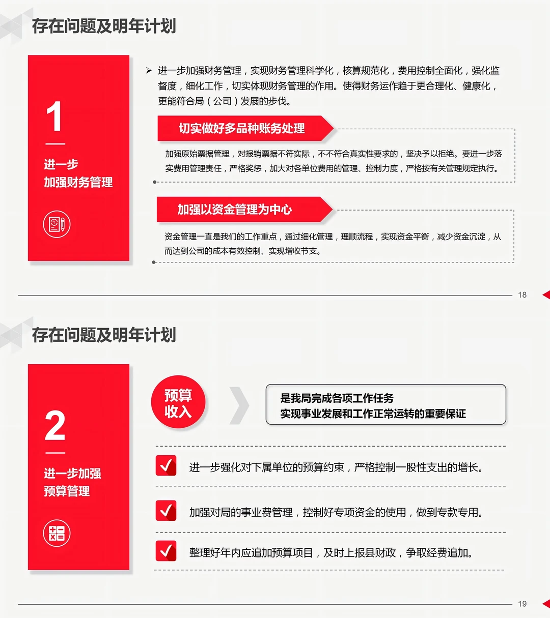 财务部年终总结PPT模板