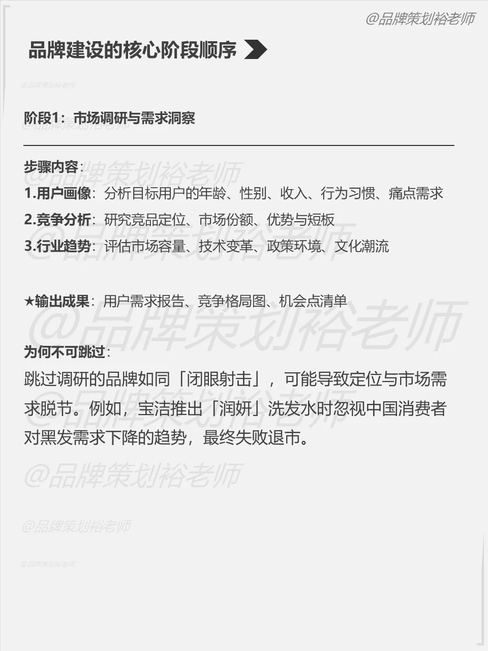 做品牌的正确顺序，值得收藏