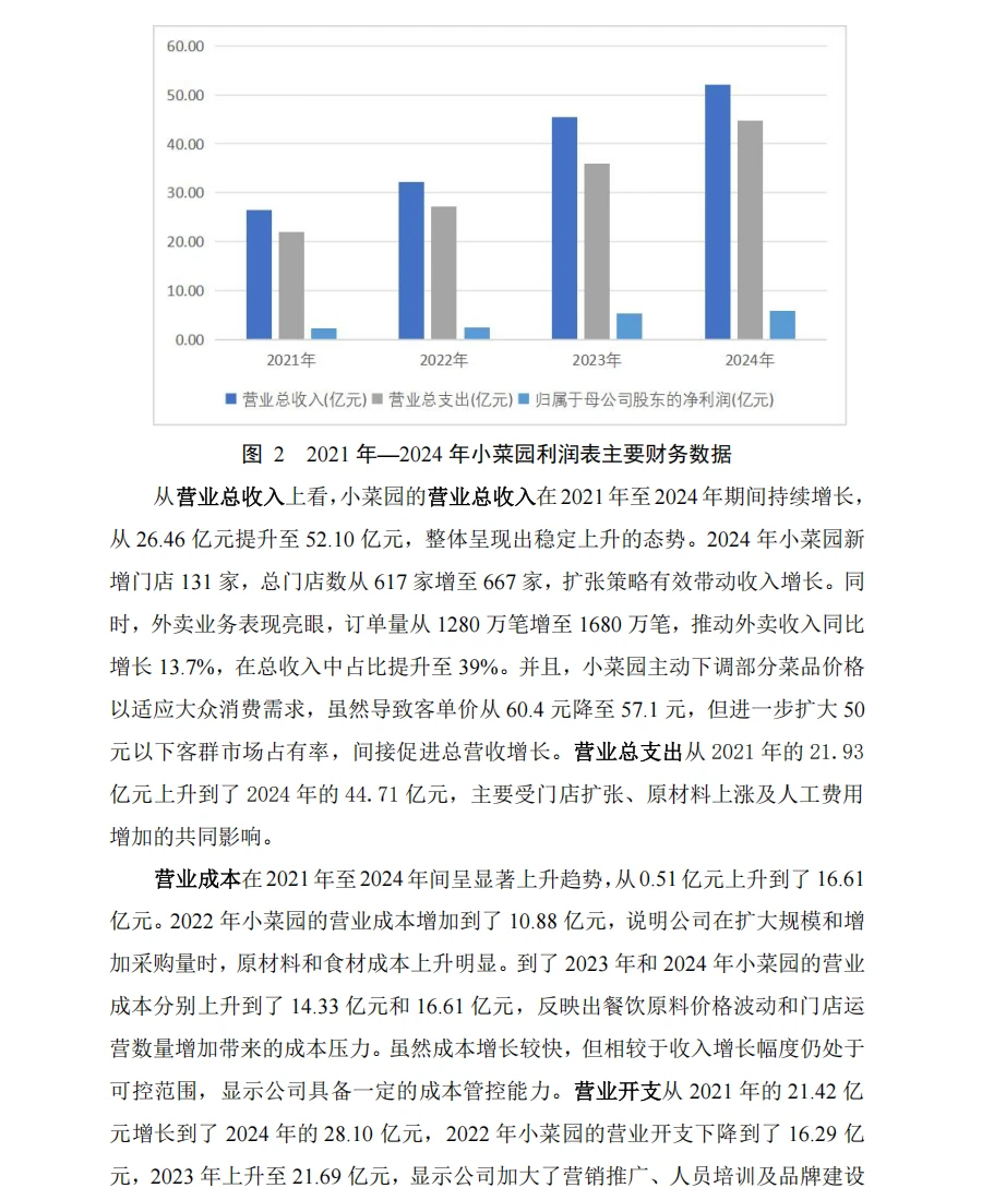 小菜园财务分析报告