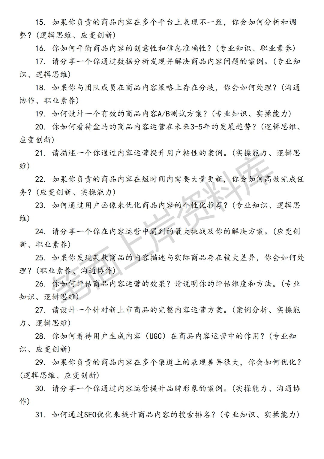 盒马商品内容运营