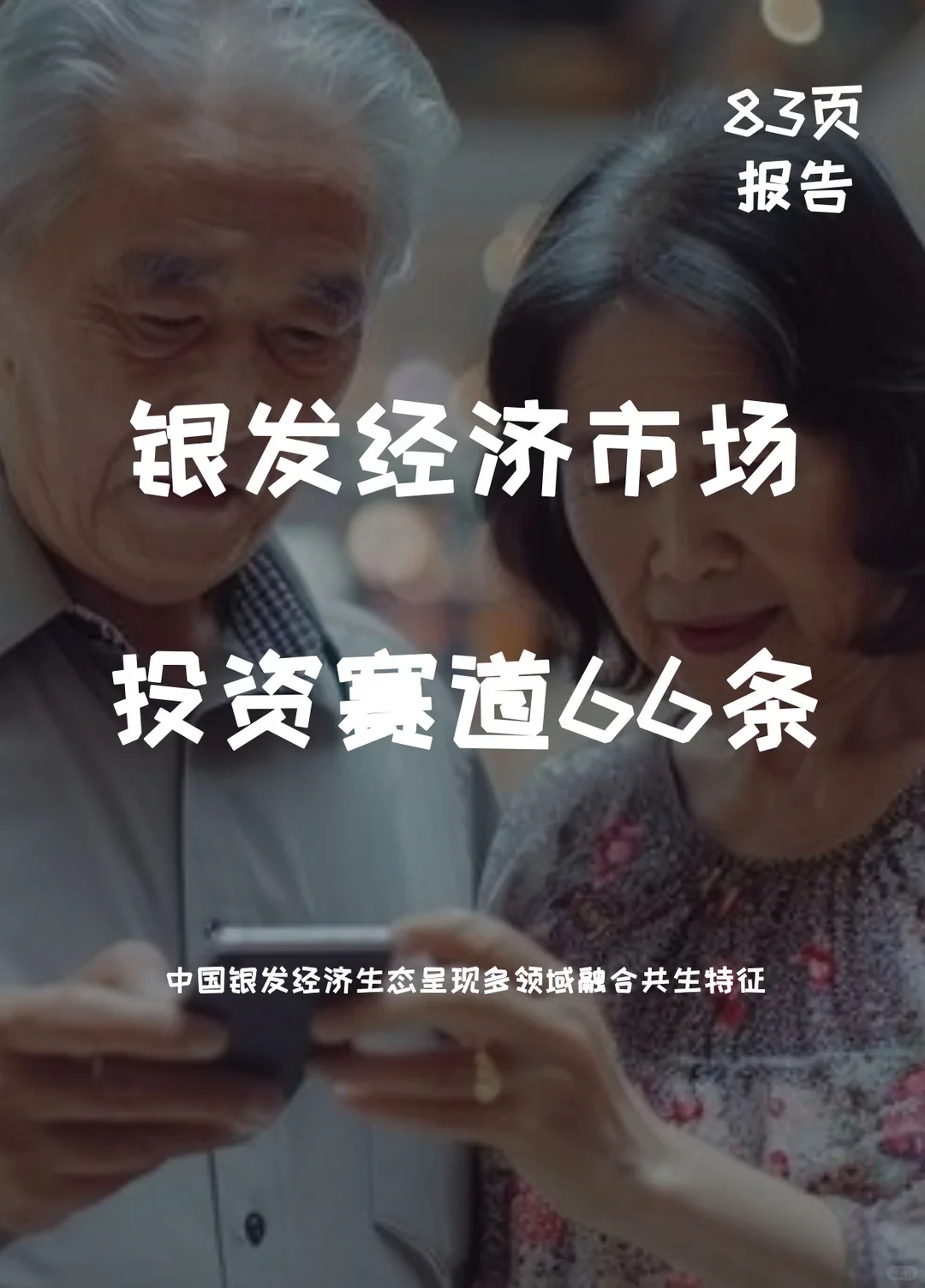 中国银发经济市场与投资赛道66条