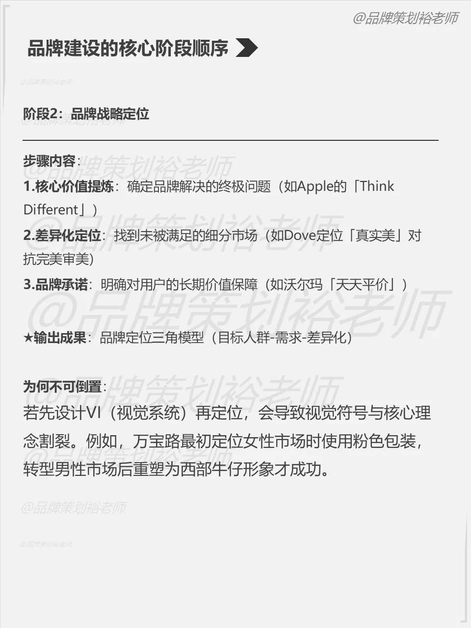 做品牌的正确顺序，值得收藏