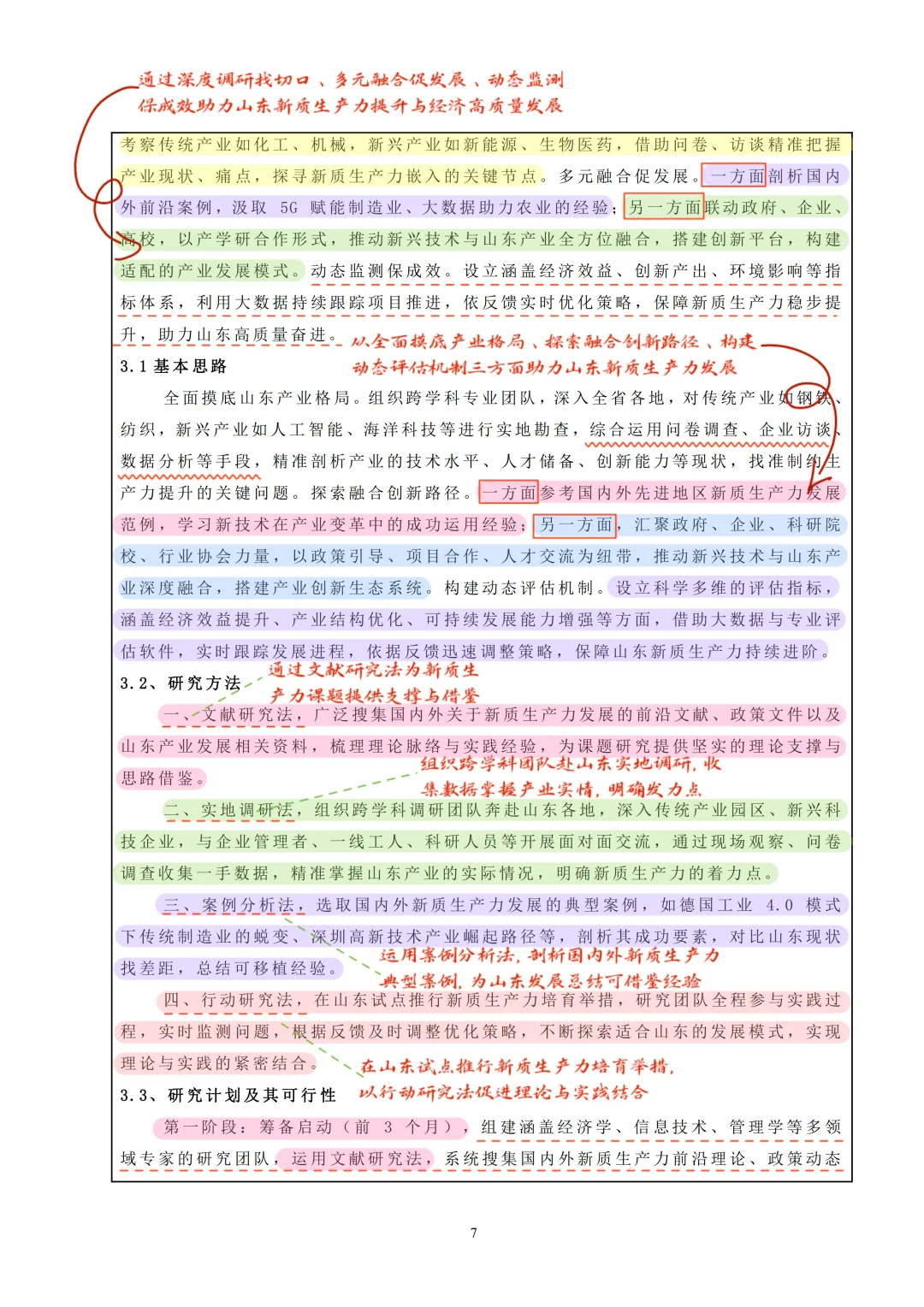 不愧是山东，堪称完美的课题申报书