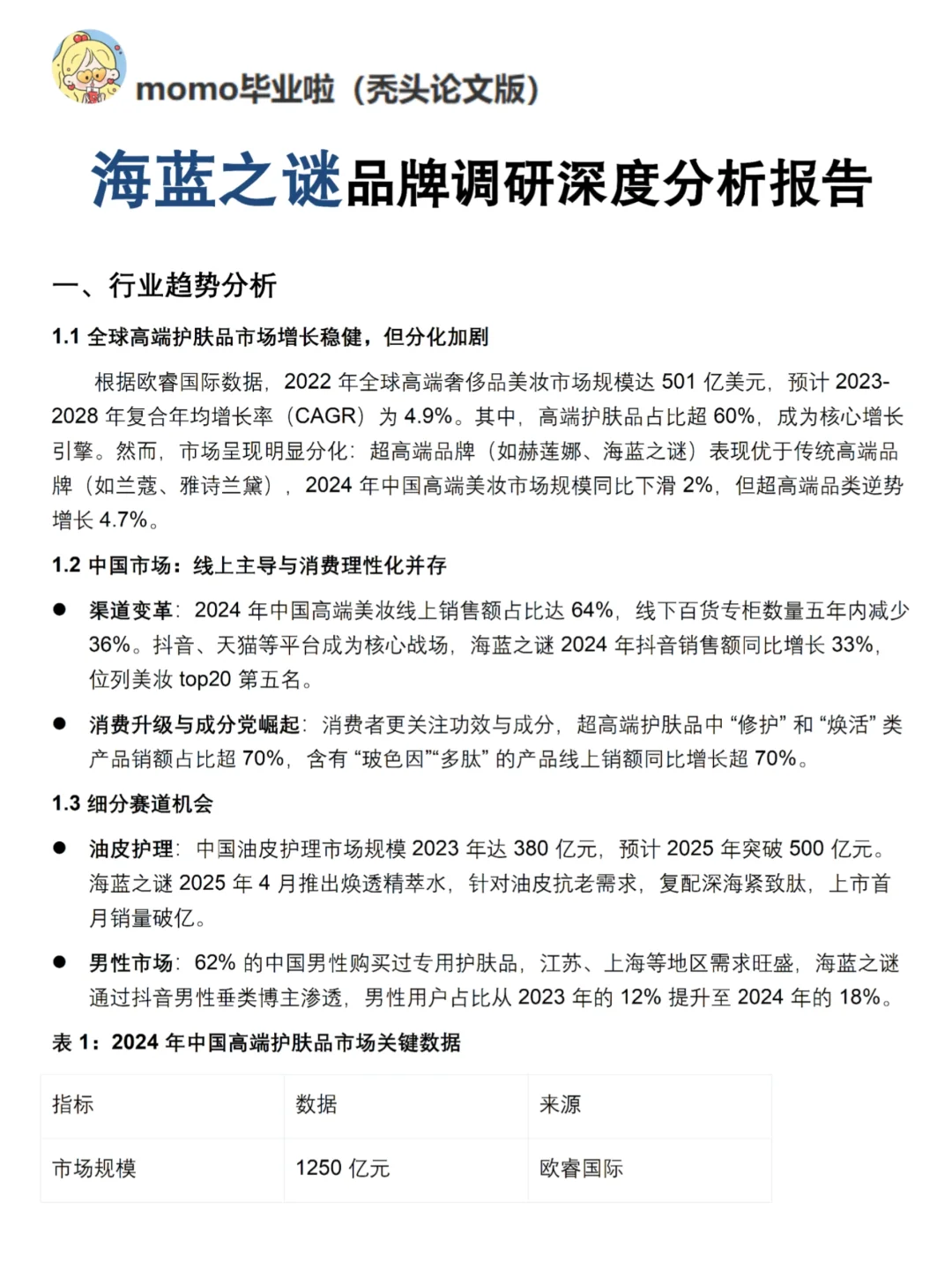 你真的懂海蓝之谜吗｜海蓝之谜品牌调研报告