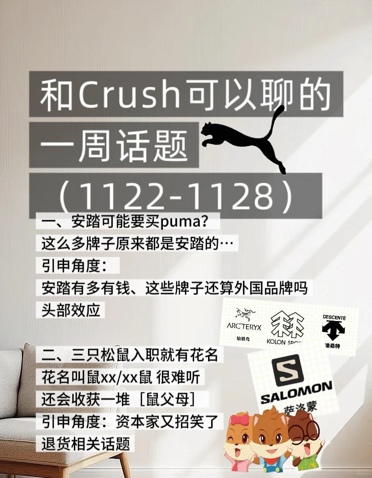 一周话题（1122-1128）和crush聊这些❗️