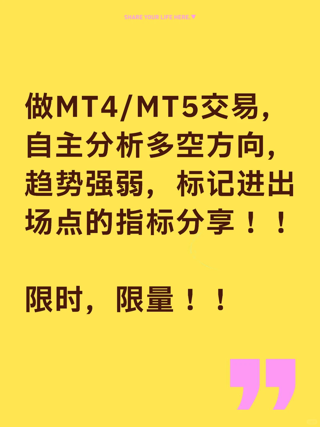 MT4/MT5交易指标分享