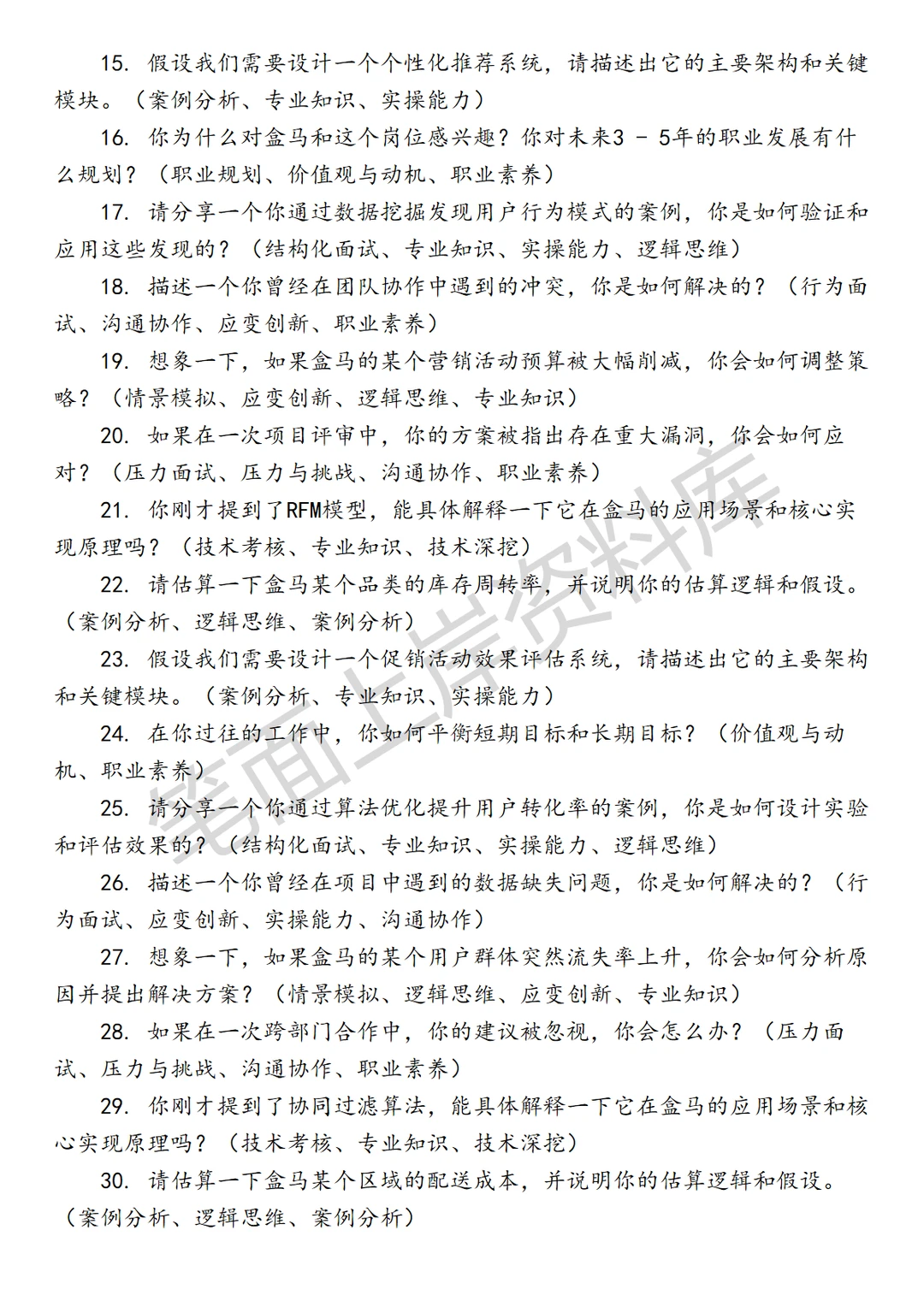 盒马营销算法