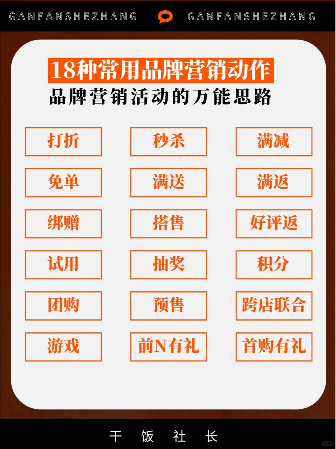 品牌/市场人不可不知的18种营销动作