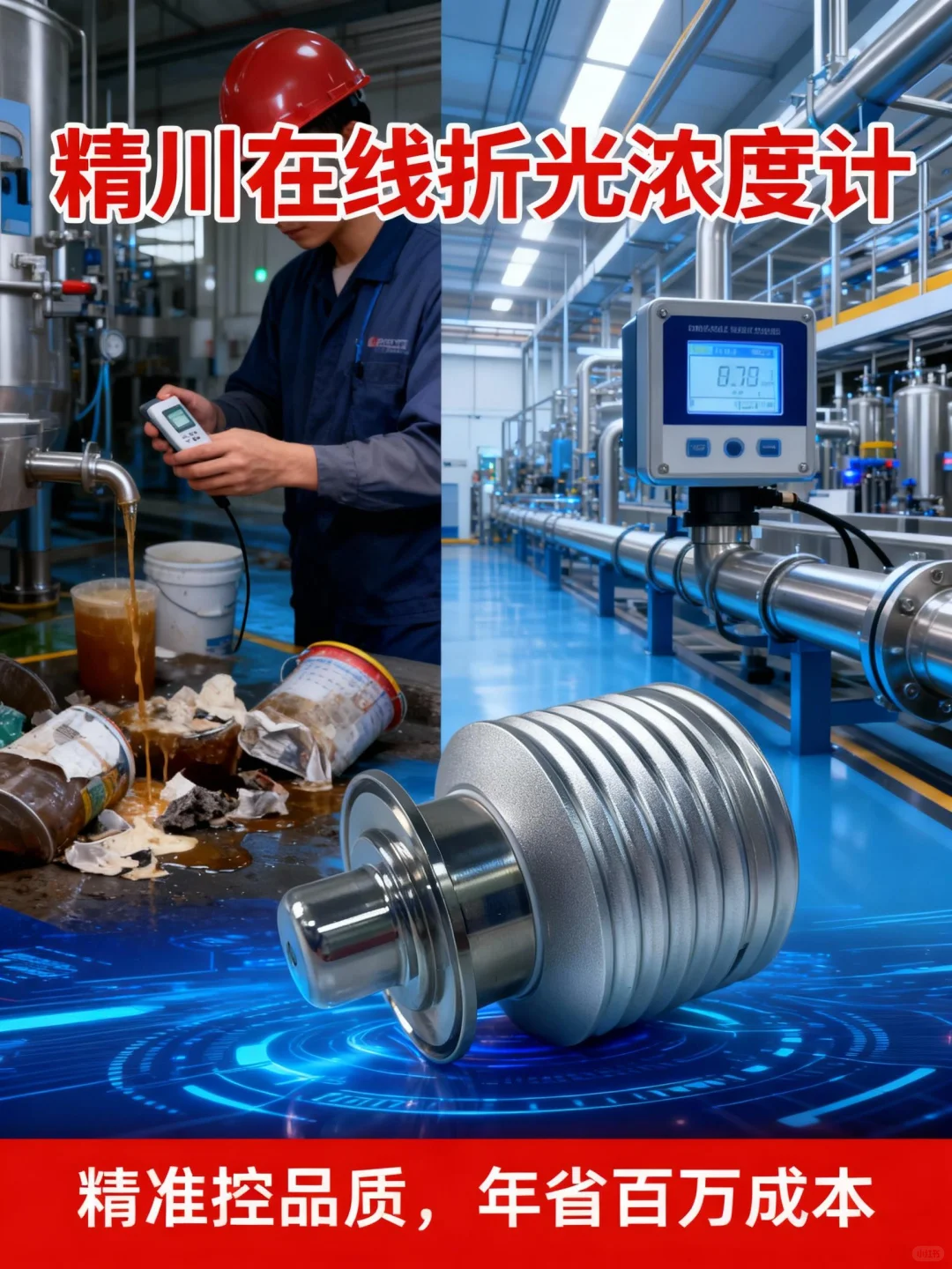 原料浪费惊人?在线折光仪助力年省百万成本