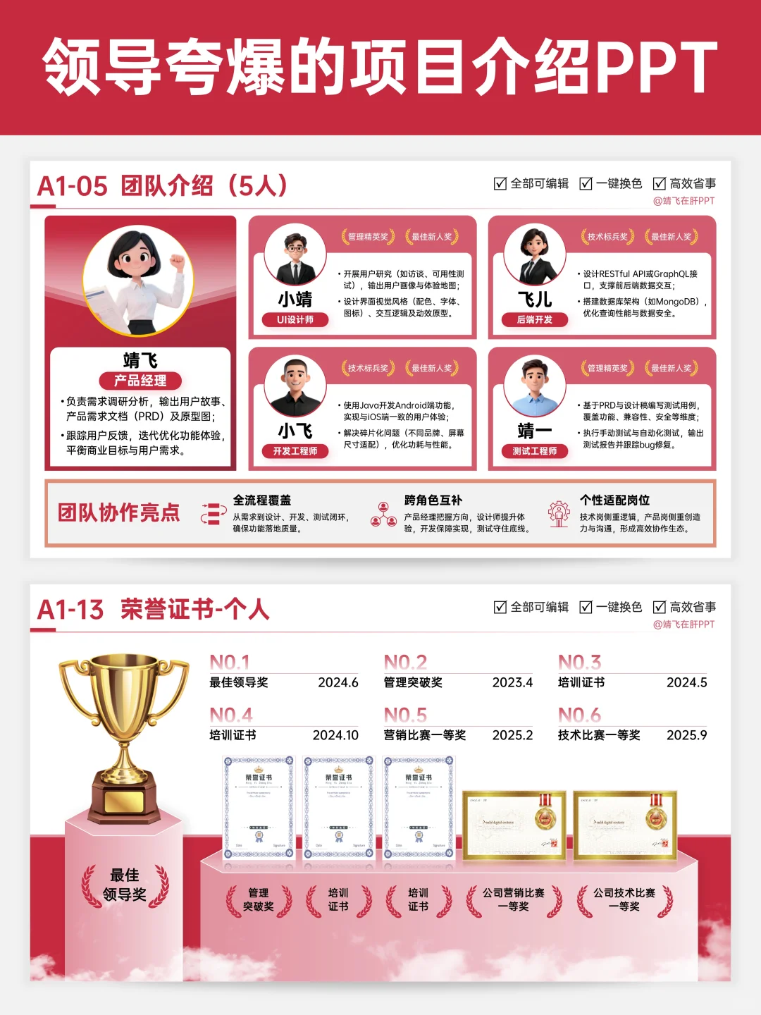 领导夸爆的公司推介ppt?