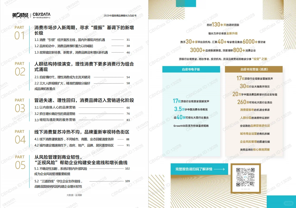 报告|主题：2023中国消费品牌增长力白皮书