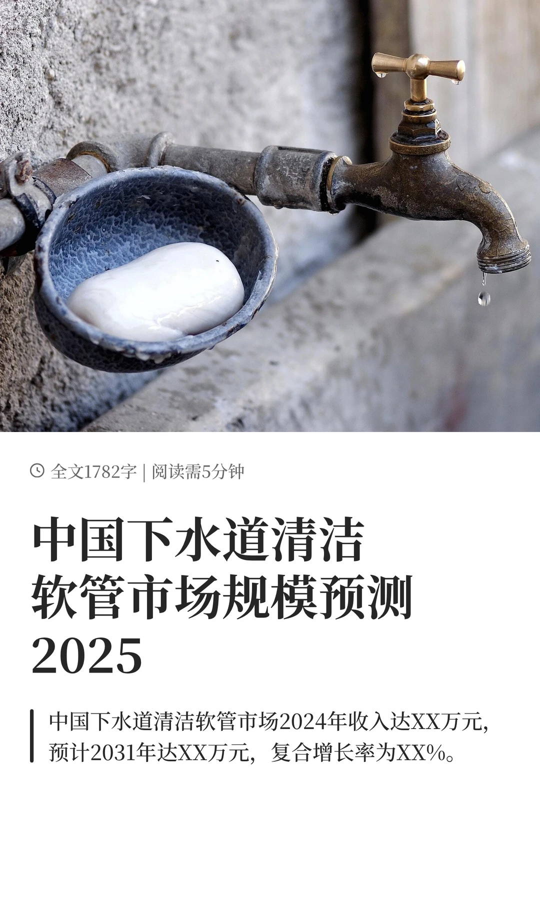 中国下水道清洁软管市场规模预测2025