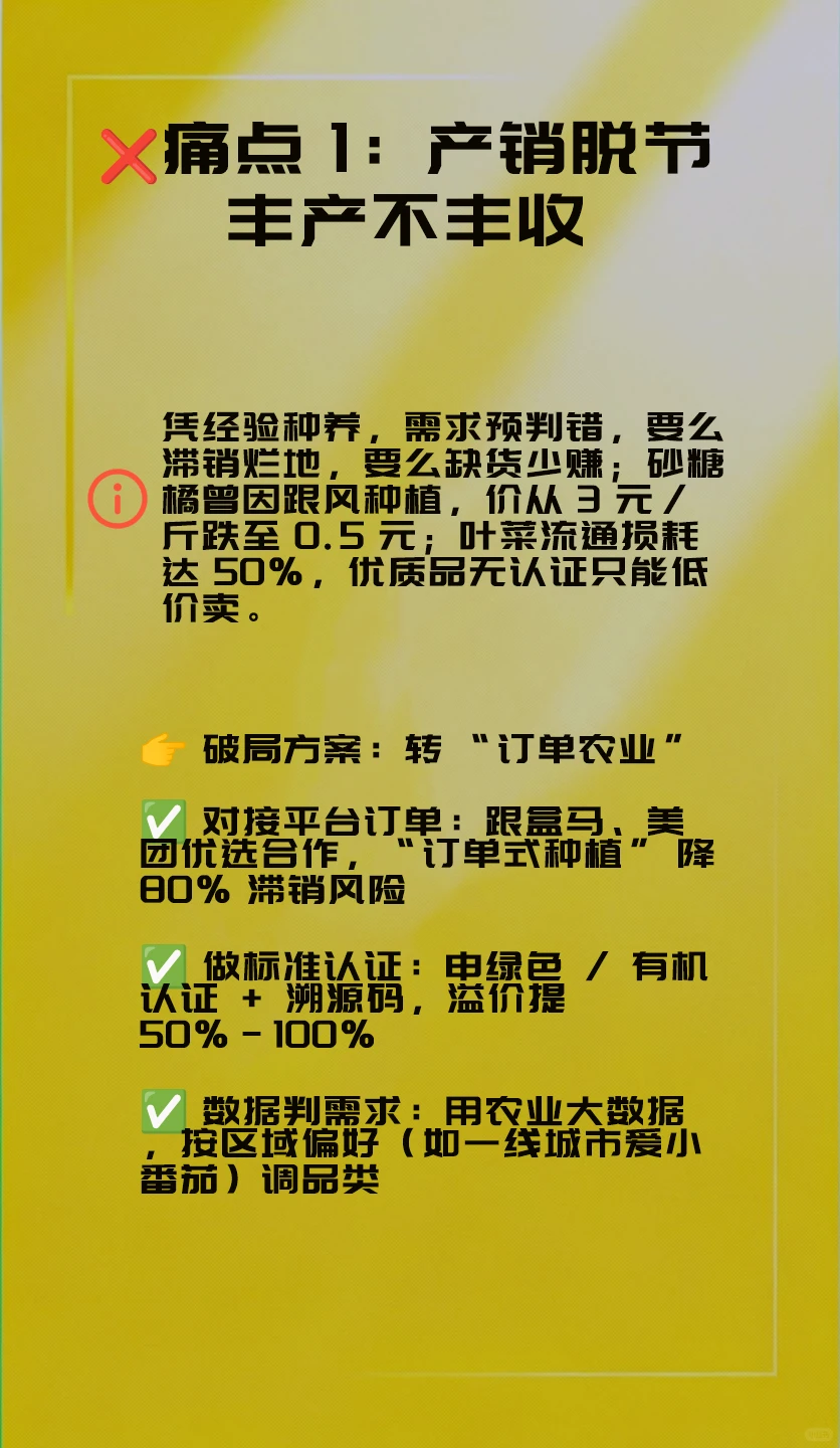 一天分析一个行业 农业