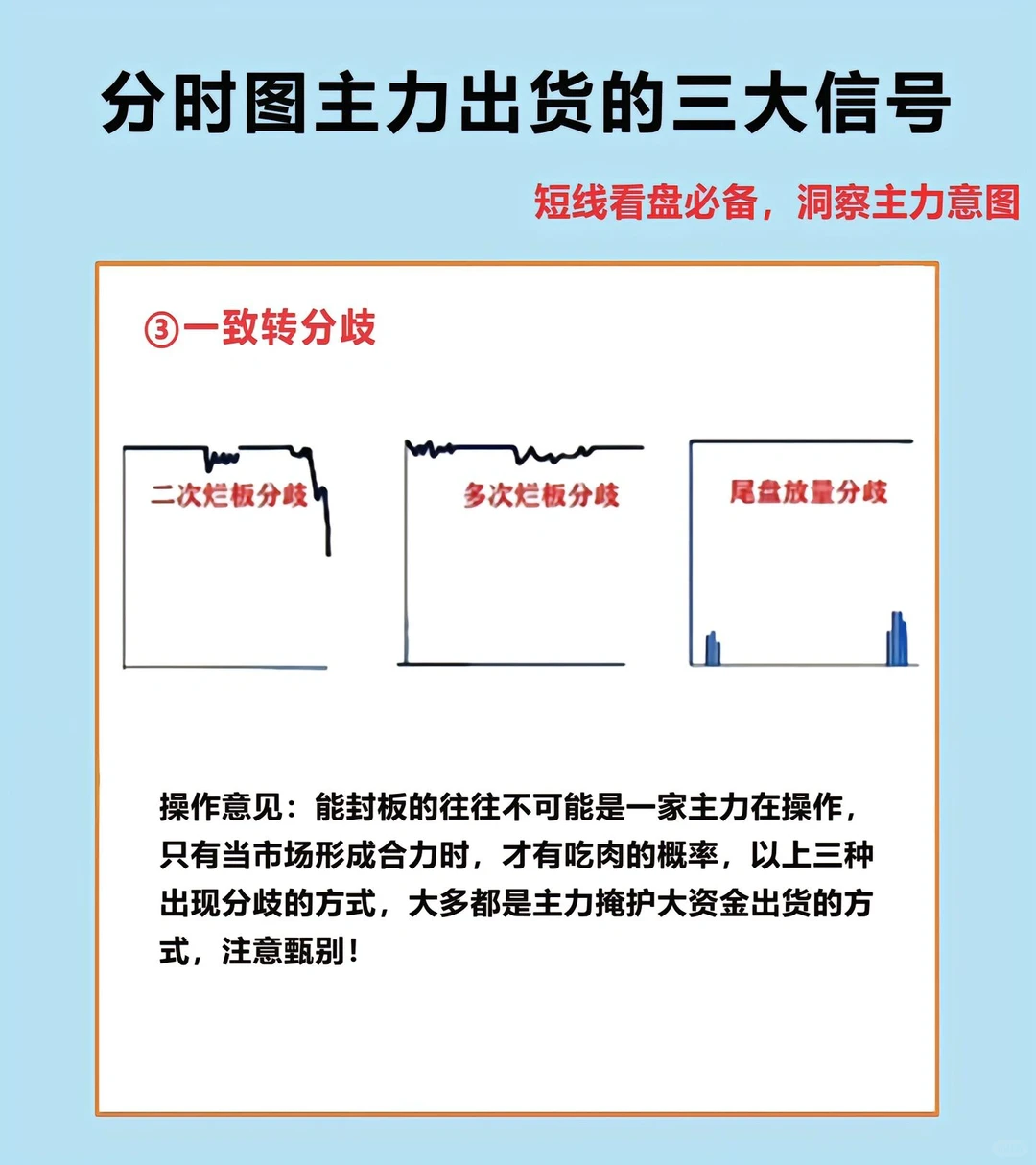 股票技巧分享5（主力出货信号）