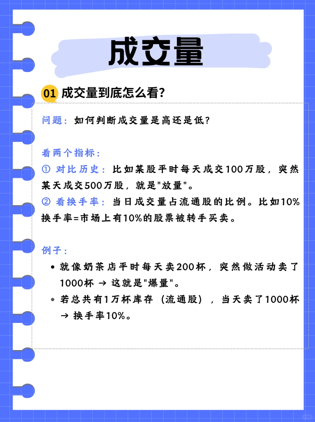 股票术语 - 成交量