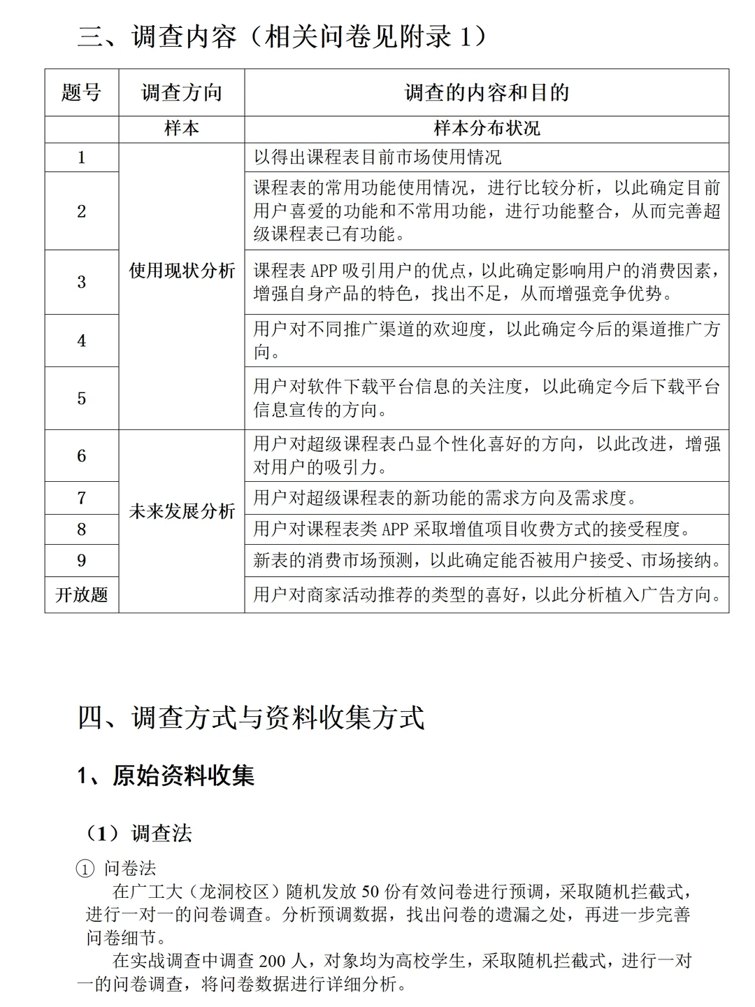 超级课程表APP市场调研报告成品1.2万字