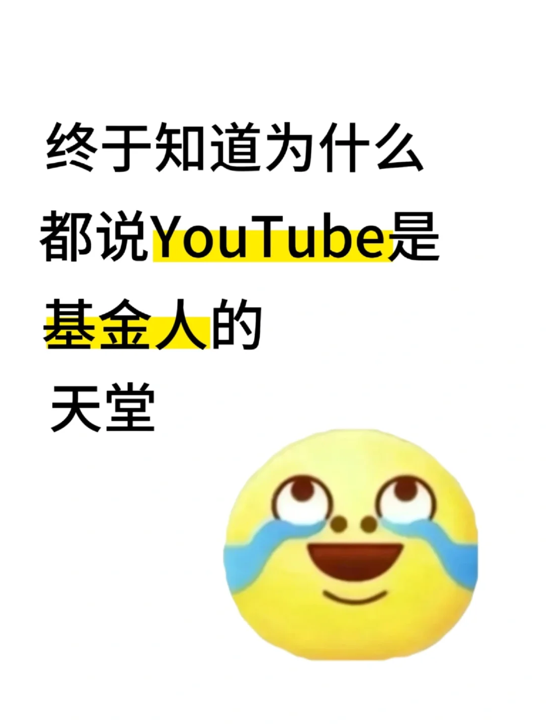 Youtube简直就是基金人的天堂！