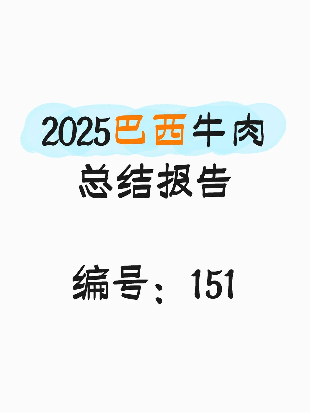 2025巴西牛肉总结报告