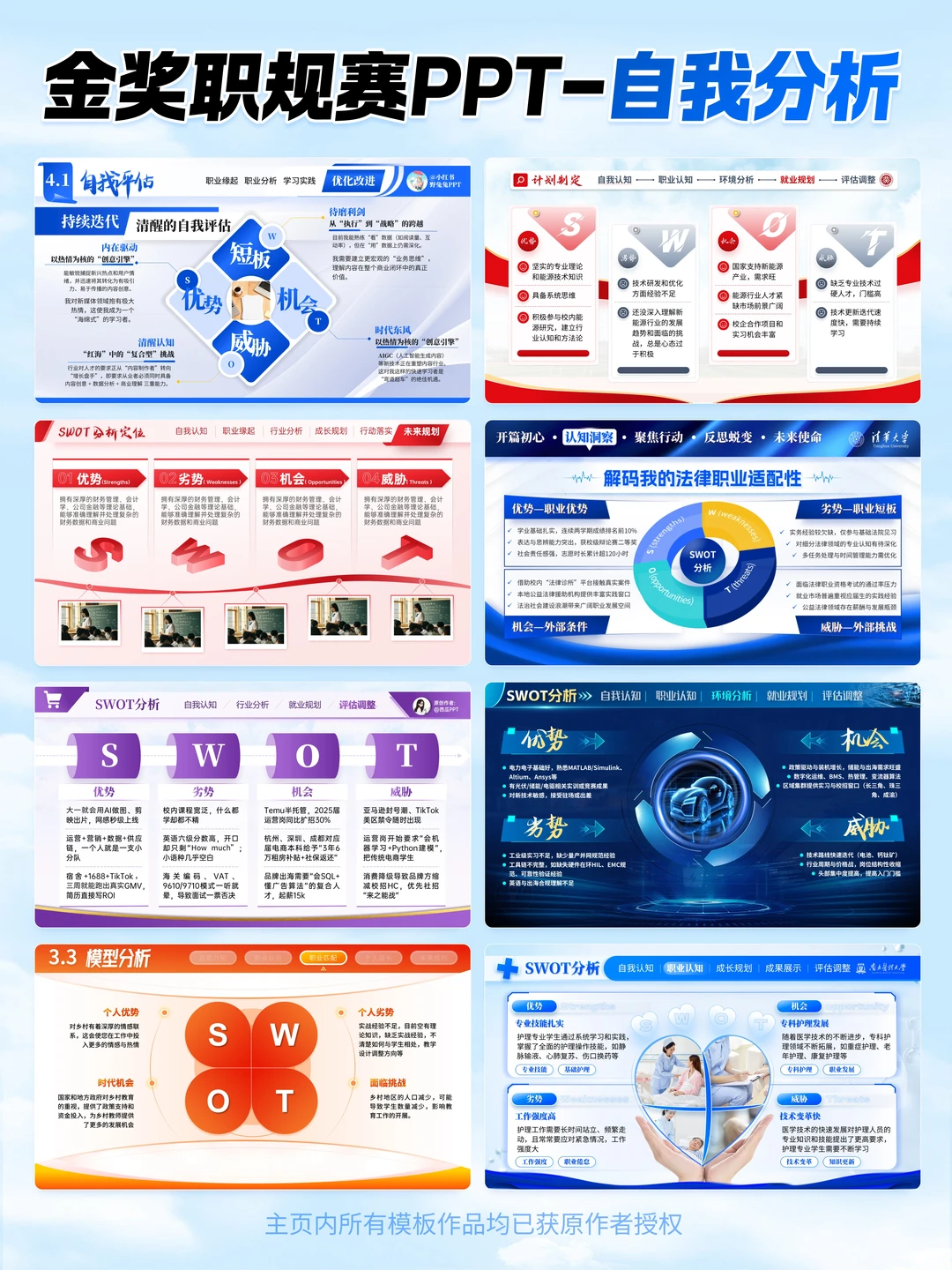职规赛的自我分析页不会做？看这篇就够了❗