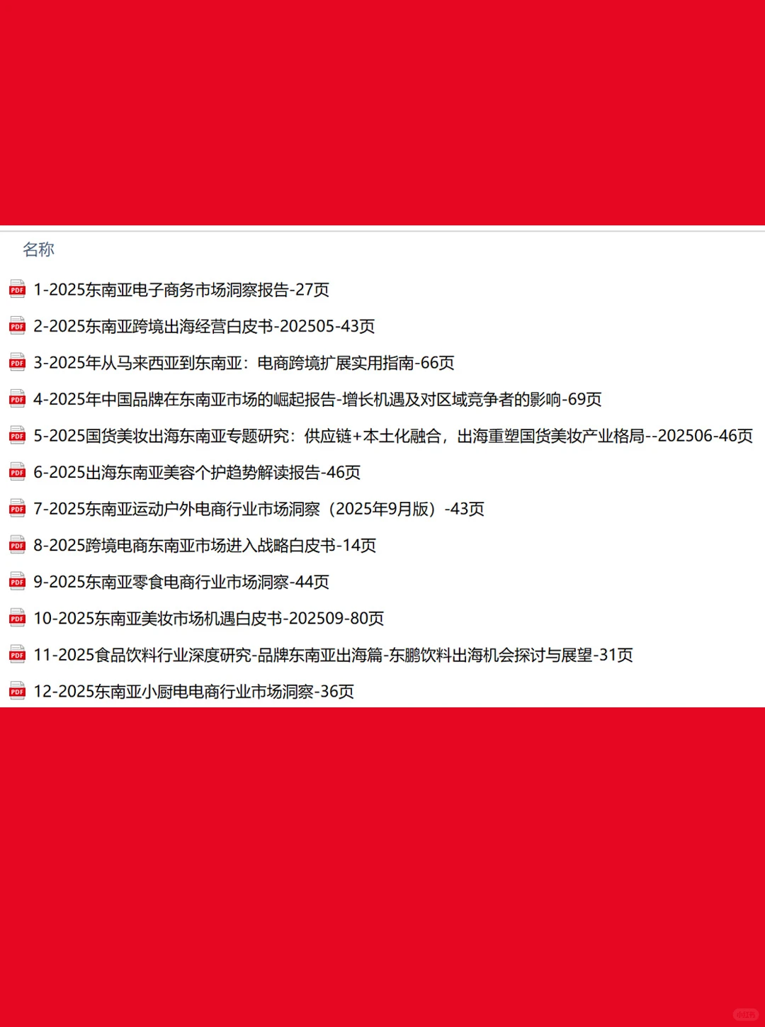 12篇2025东南亚电商报告-特惠合集